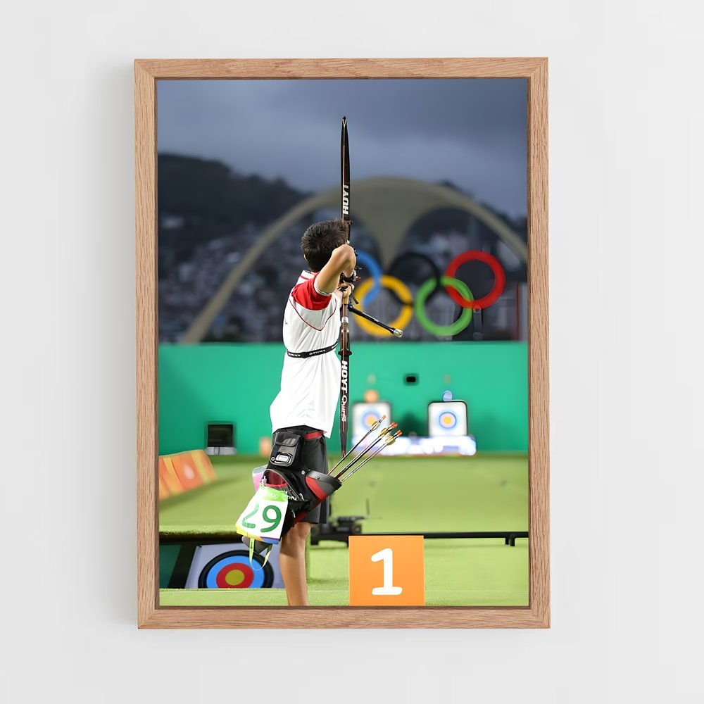 Poster L'Archer des Jeux – affiche Tir à l’arc (vue 4)